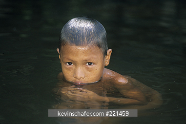 PANAMA, PEOPLE: Choco Indian child, Darien Gap, Panama.