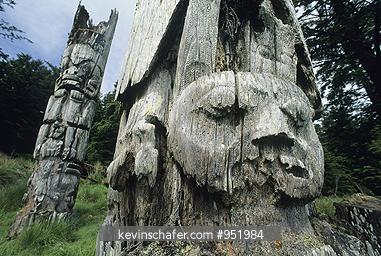 CANADA, BRITISH COLUMBIA: Ninstints, Anthony Island, Queen Charlotte Islands, Canada.