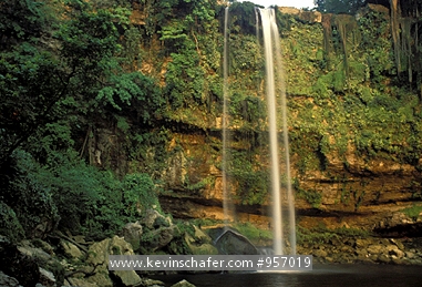 MEXICO: Mexico, Chiapas, Flowing waterfall in Chiapas region of Mexico.