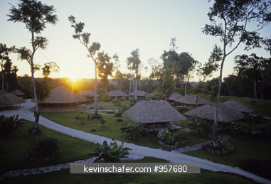 BELIZE: Chan Chich Nature Lodge, lowland forest, Belize.